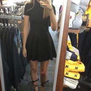 Gypsy Warrior Black Collar Mini Skater Dress